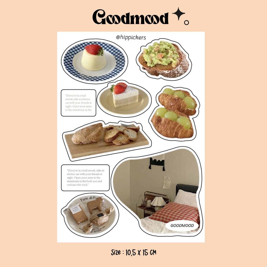 

hippickers) Goodmood Vynil Sticker Waterproff