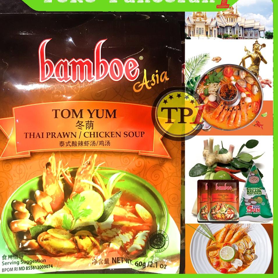 

✓ Bamboe Bumbu Tom Yum Tomyam Halal 60 gr / Bamboe Spices Tomyam Tom Yam / Tomyum Thailand Halal