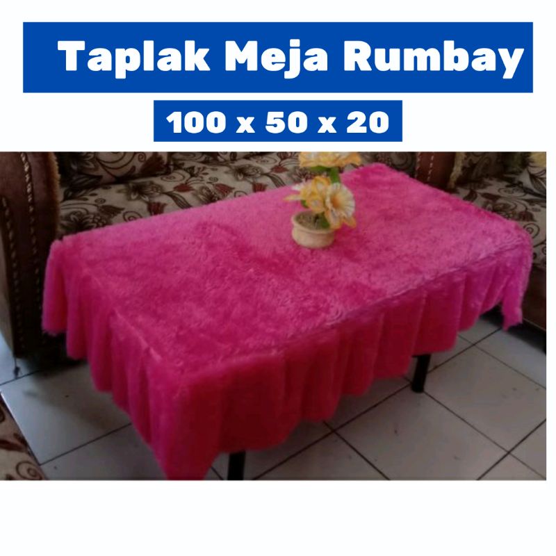 TAPLAK MEJA RUANG TAMU | TAPLAK MEJA BULU RASFUR