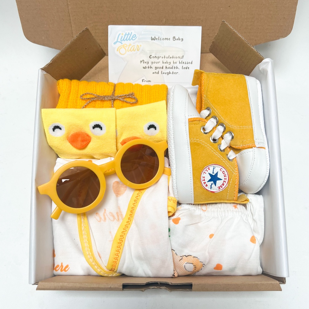 LS Hampers Bayi Newborn Baby Gift Set Kado Lahiran 6in1 Premium Unisex