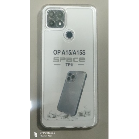 Softcase case slikon kondom bening type Hp Oppo A15/A15S clear bag SPACE TPU pelindung camera kamera