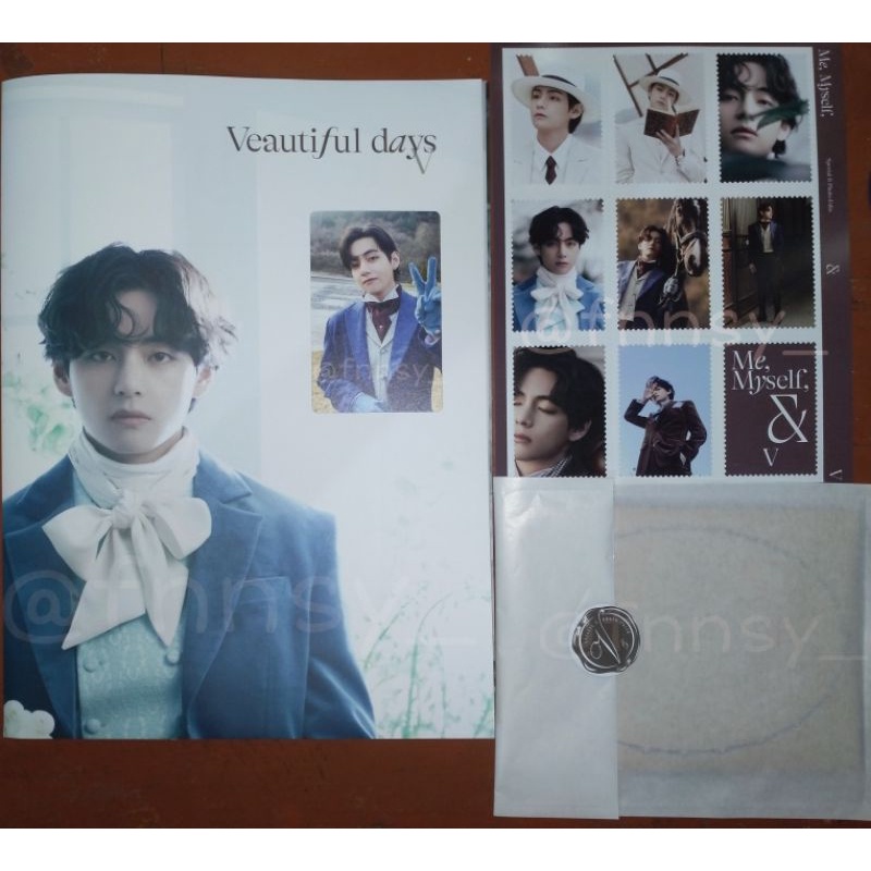 [READY] Official Photofolio Photobook PB Taehyung Me Myself and V Veautiful Days RPC Folded Poster P