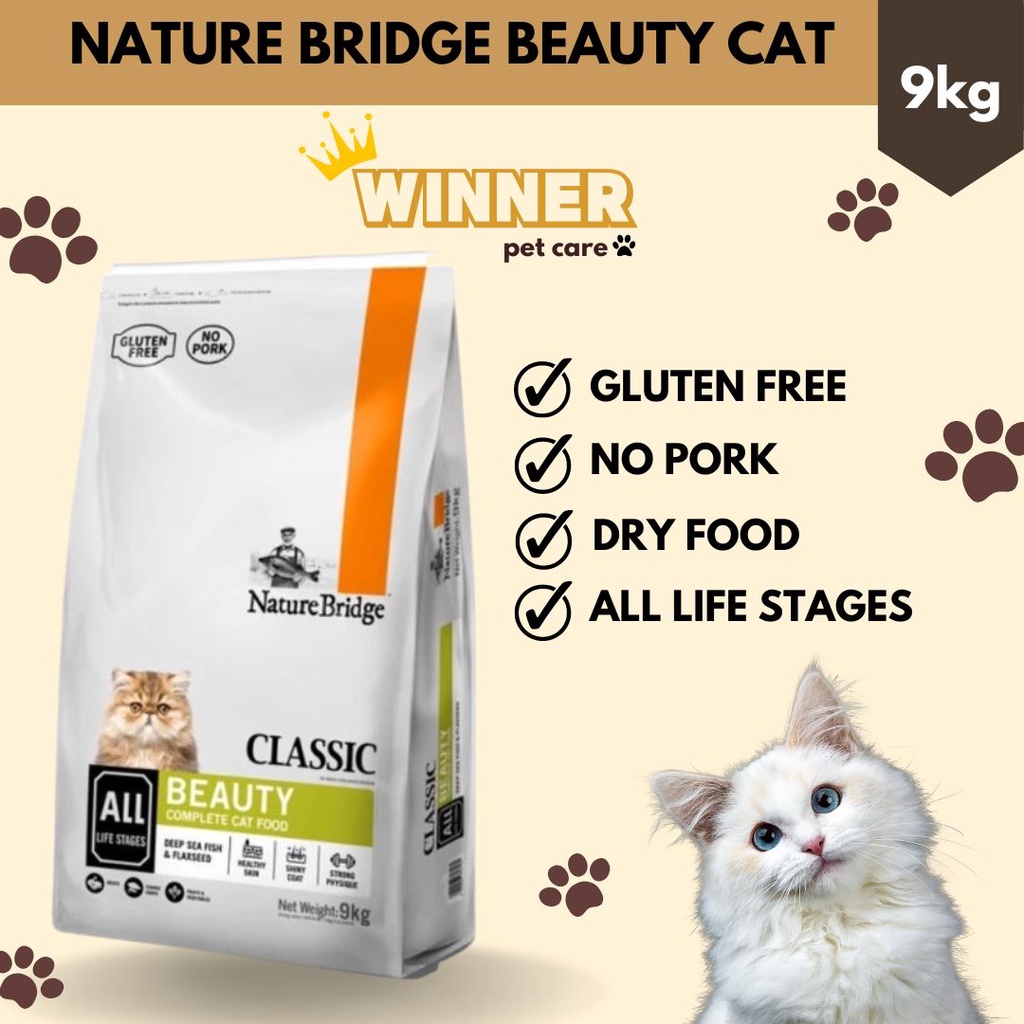 Nature Bridge Beauty Cat Food All Life Stages Freshpack 9kg