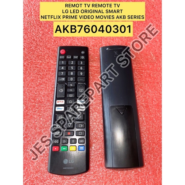 REMOTE TV  LG LED ORIGINAL SMART NETFLIX PRIME VIDEO AKB76040301