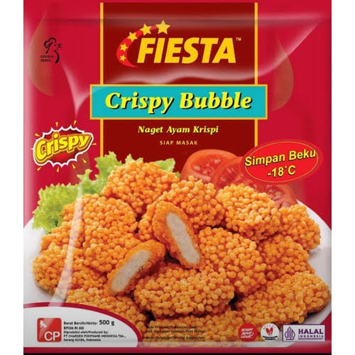 

[KHUSUS GOSEND DAN BISA SPAYLATER] Fiesta Crispy Bubble Nugget 500 Gr (5 Pcs)