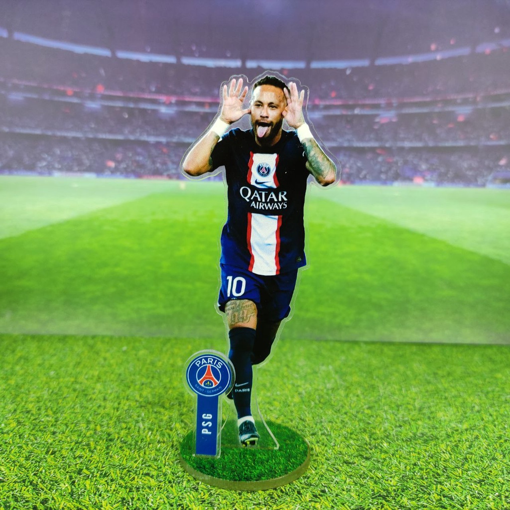 Standee Action Figure Neymar Jersey PSG 2022 Selebrasi Legenda Riquelme