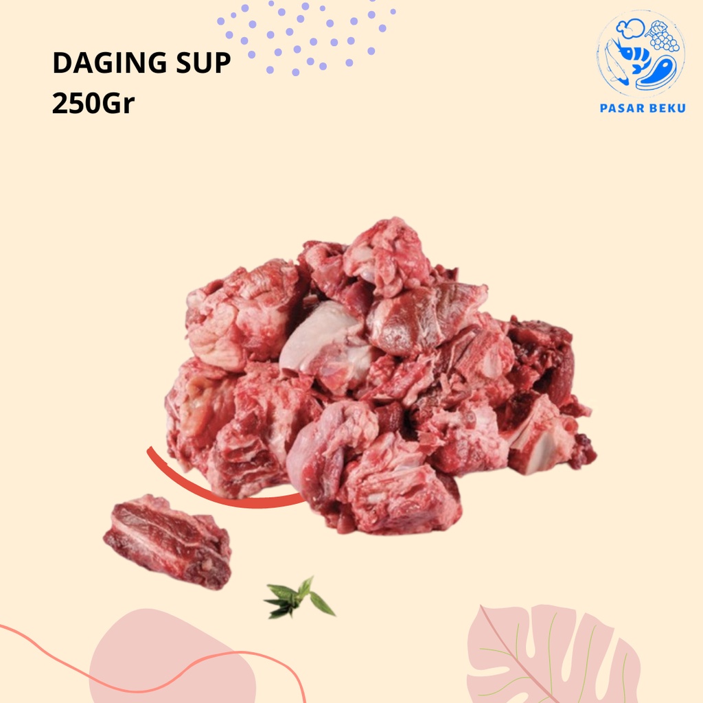 

Daging Sup Sapi 250gr Daging Sop Sudah di Potong Pasar Beku Padang