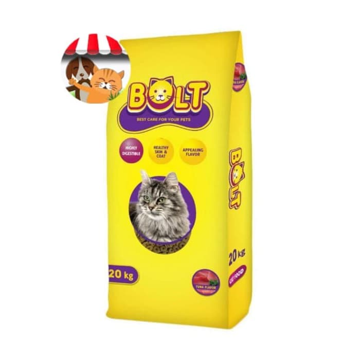 Makanan Kucing Bolt Tuna 1kg Repack - Cat Food Bolt Bentuk Donat