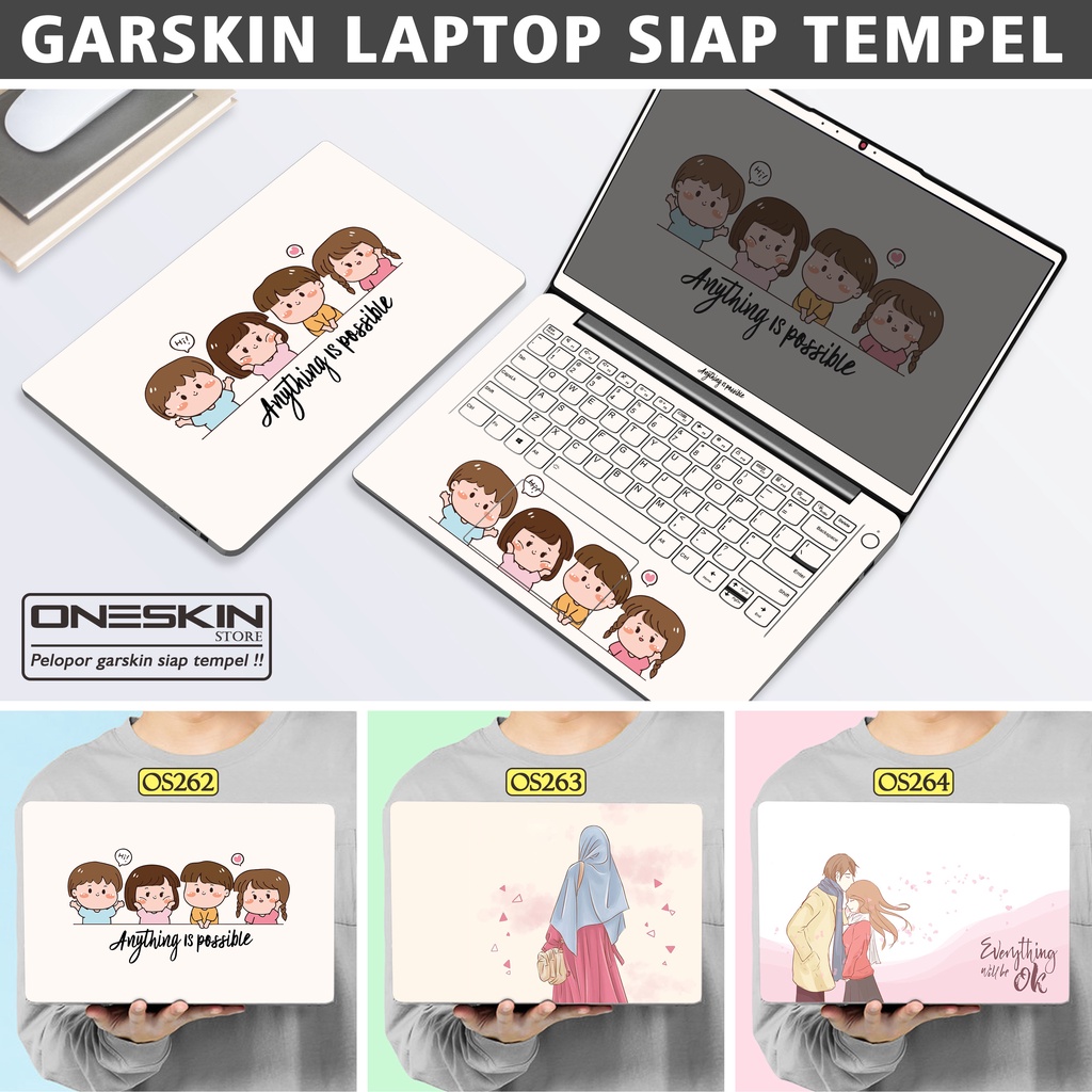 Garskin Sticker Laptop Protector Macbook Full Body Bottom Bezel Palmrest Skin Vector Sweet