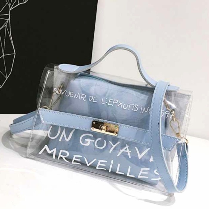 Sling Bag Wanita Sling Bag Tas Korea Biru Muda Tas Selempang U8G5 Termurah Masa Kini Elegan Kerja Ko