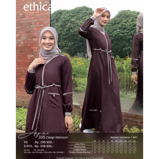 AYUMI 335 GAMIS TERBARU ETHICA READY