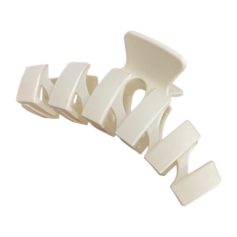 Jepit Rambut Bentuk Tidak Teratur Cakar Rambut Matte Solid Elegan Untuk Aksesoris Rambut Wanita Perempuan