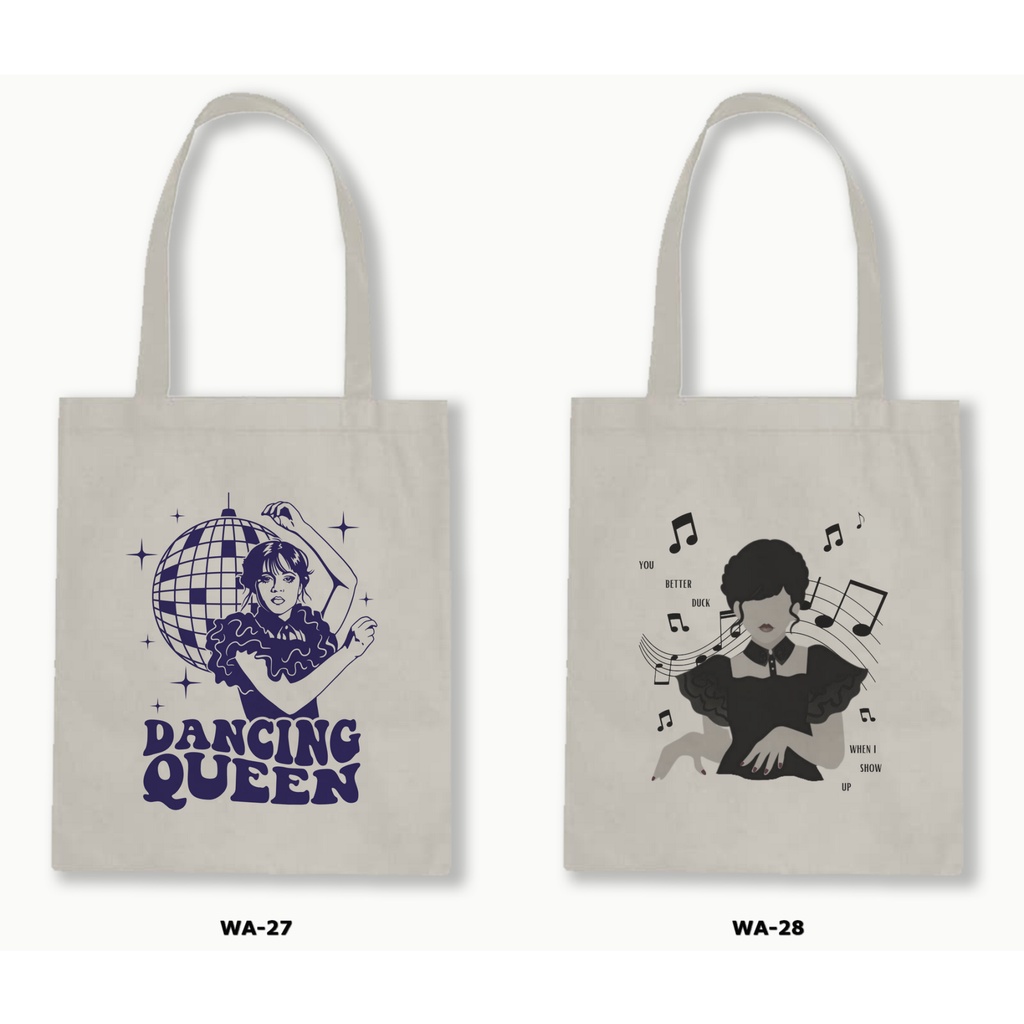 TOTE BAG BLACU - WEDNESDAY / WEDNESDAY ADDAMS 2