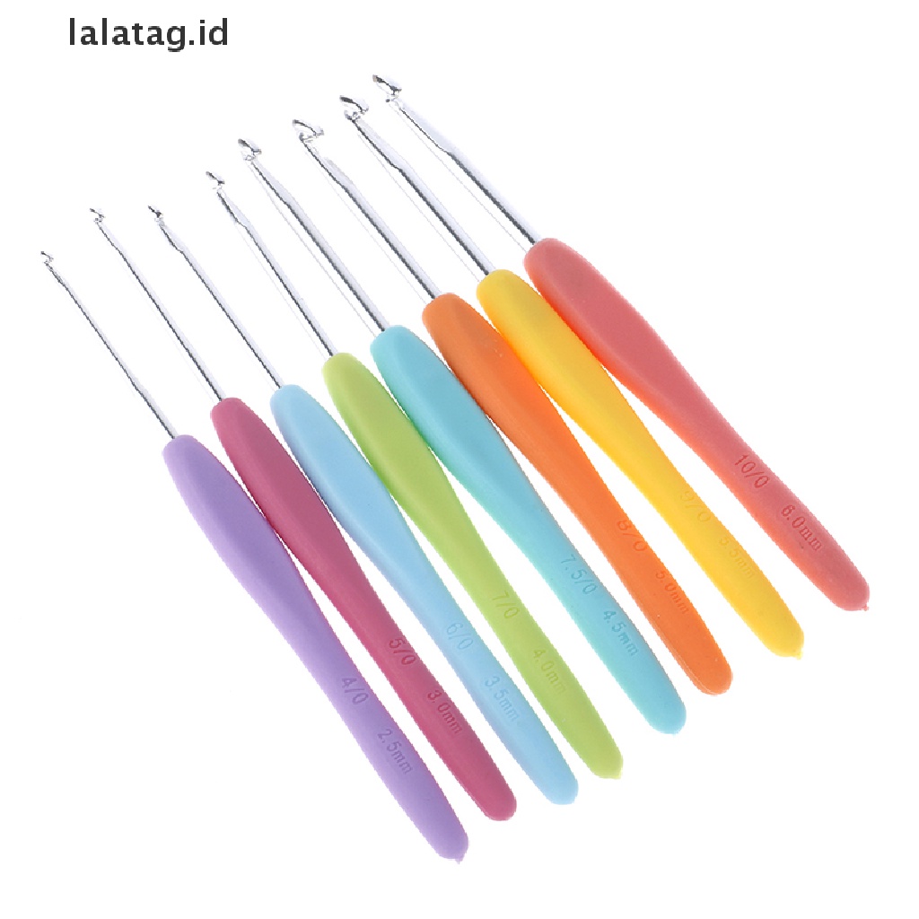 [lalatag] 53pcs Crochet Hooks Knitg s Rajut Menenun Kerajinan Benang Set Aksesori Jahit [ID]