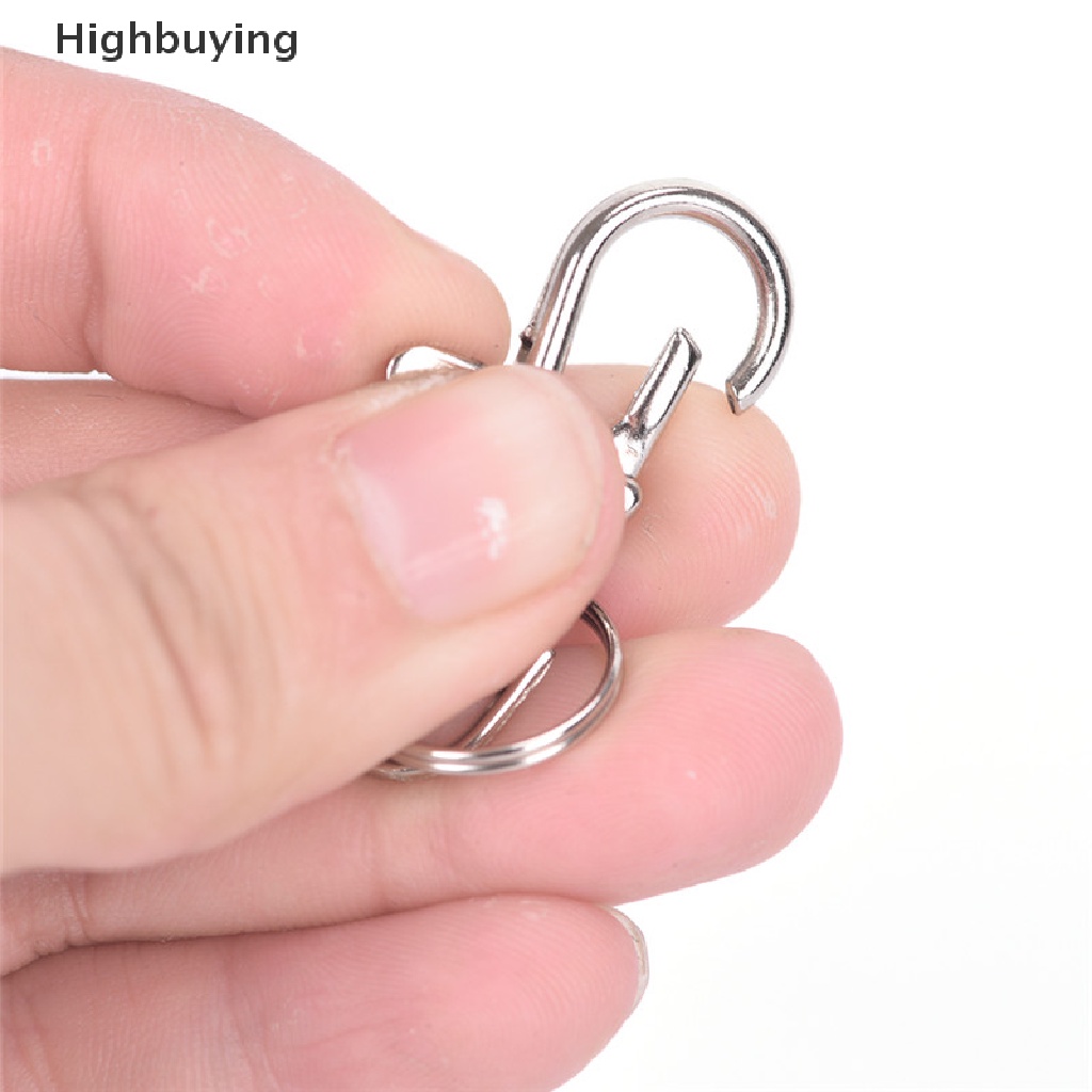 Hbid 10PC Klip Trigger Putar Silver Snap Lobster Clasp Hook Tas Gantungan Kunci Hooks Clips Key Hooks Keychain DIY Hadiah10Pc Silver Klip Trigger Putar Snap Lobster Clasp Hook Bag Key