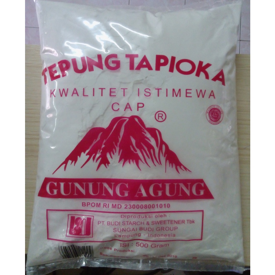 

tepung tapioka gunung agung merah 500gr