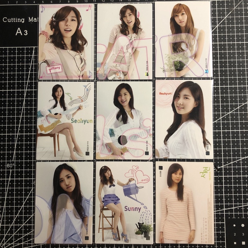 SNSD STARCARD TAYEON JESSICA SUNNY TIFFANY HYOYEON YURI SOOYOUNG YOONA SEOHYUN