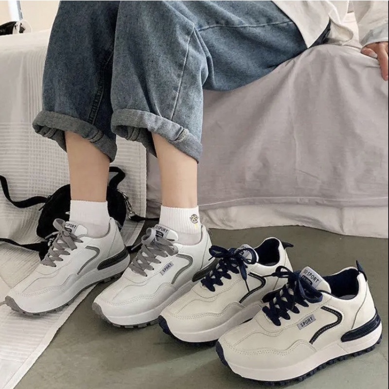 Canikorea joeon sepatu sneakers sport wanita fashion korea import