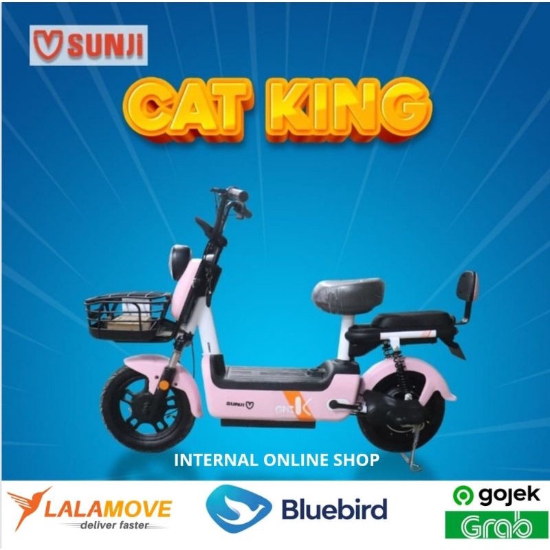 Sepeda Listrik SUNJI CAT KING 350W 48V20A Garansi Resmi