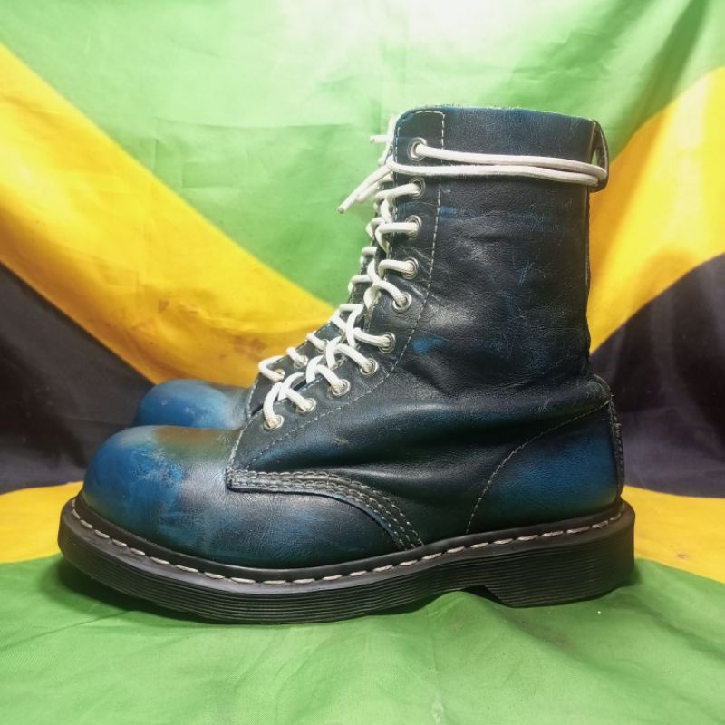 dr martens 1919 blue ruboff steel toe