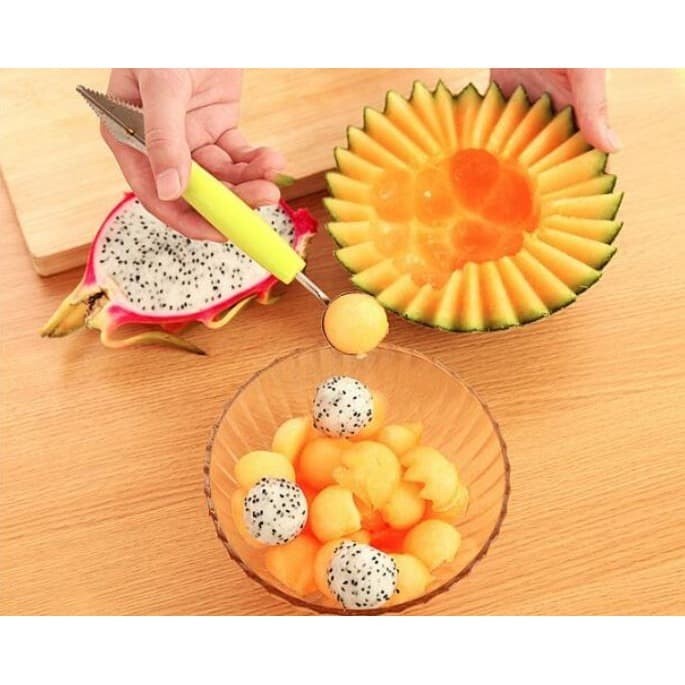 [Pisau Dapur] Pisau Ukir Hias Buah Lengkap Dengan Pencongkel Buah Pisau Semangka [Knife]