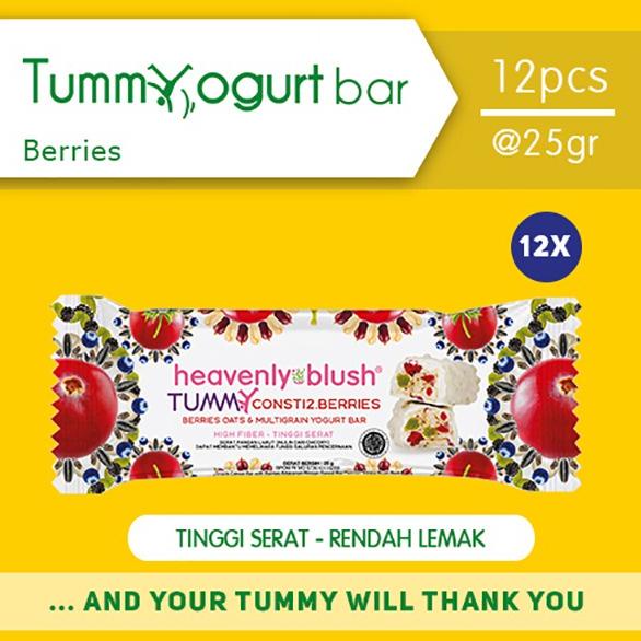 

Stock banyak Yogurt Heavenly Blush Tummy Bar Berries [12 Pcs x 25Gr] 57