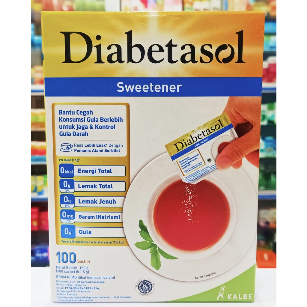 Diabetasol Sweetener isi 100pcs - Pemanis Gula diabetes