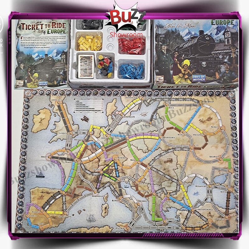 Ticket To Ride Europe Eropa board game