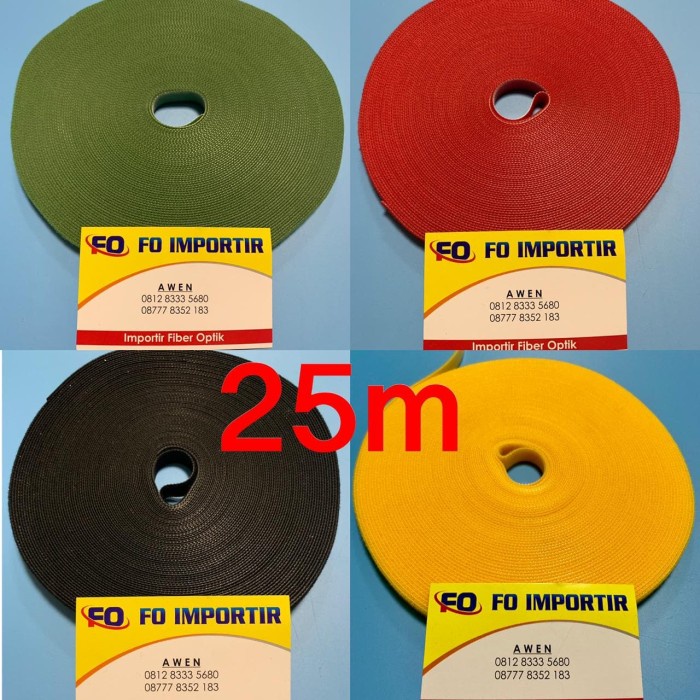 

Holder Velcro Pengikat Kabel ( 25M ) Fo/Fiber Optik