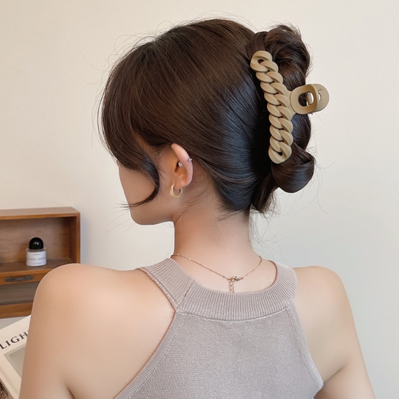 Piring Perempuan Klip Hiu Korea Ambil Jepit Rambut Besar Yang Sederhana Dan Modis