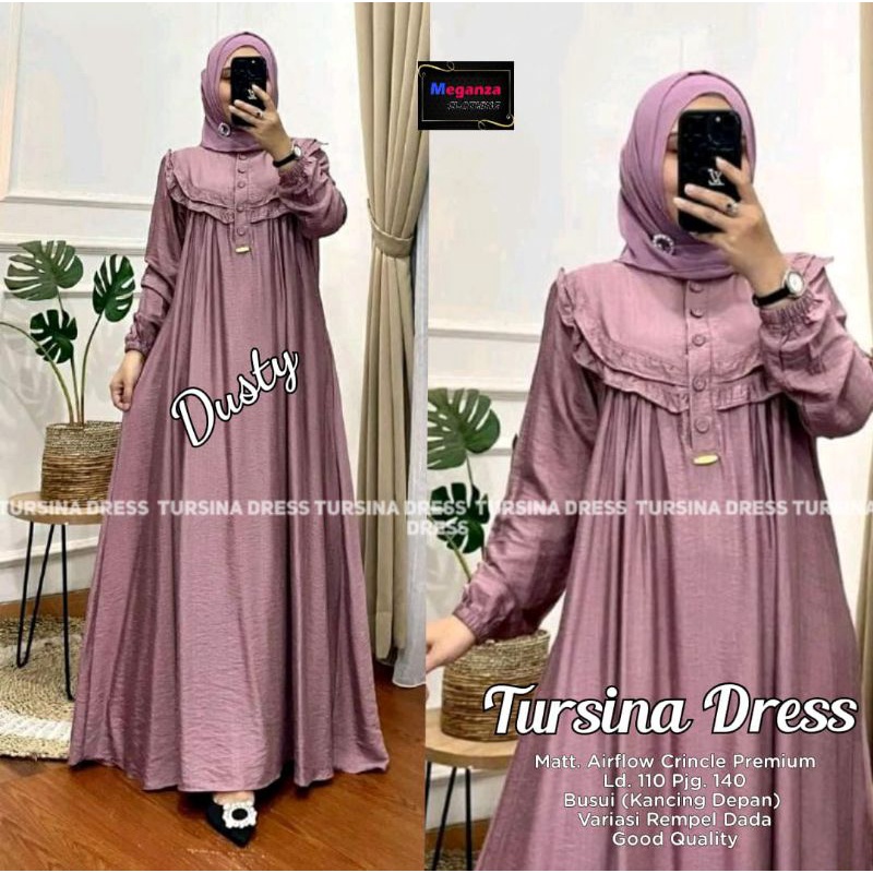 TURSINA BAJU GAMIS WANITA TERBARU BY MEGA