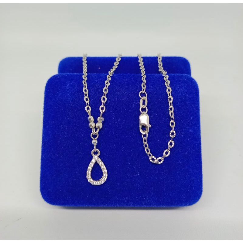 kalung koye anak rantai nori ukir gantungan tears mp/perak asli silver 925 lapis emas/perhiasan anak fashion terbaru