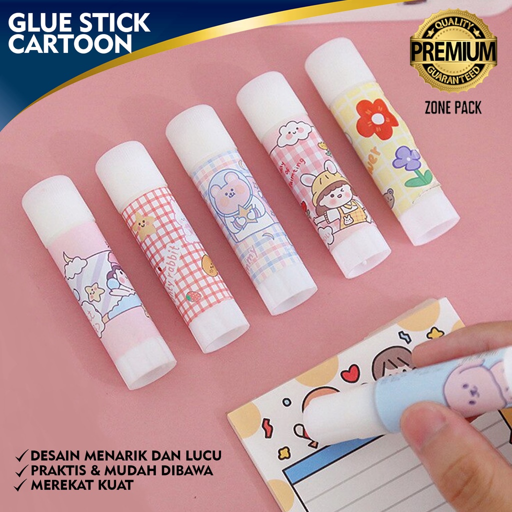 Jual Glue Stick Motif Cartoon 15 gr| Lem Perekat Motif Karakter| Lem