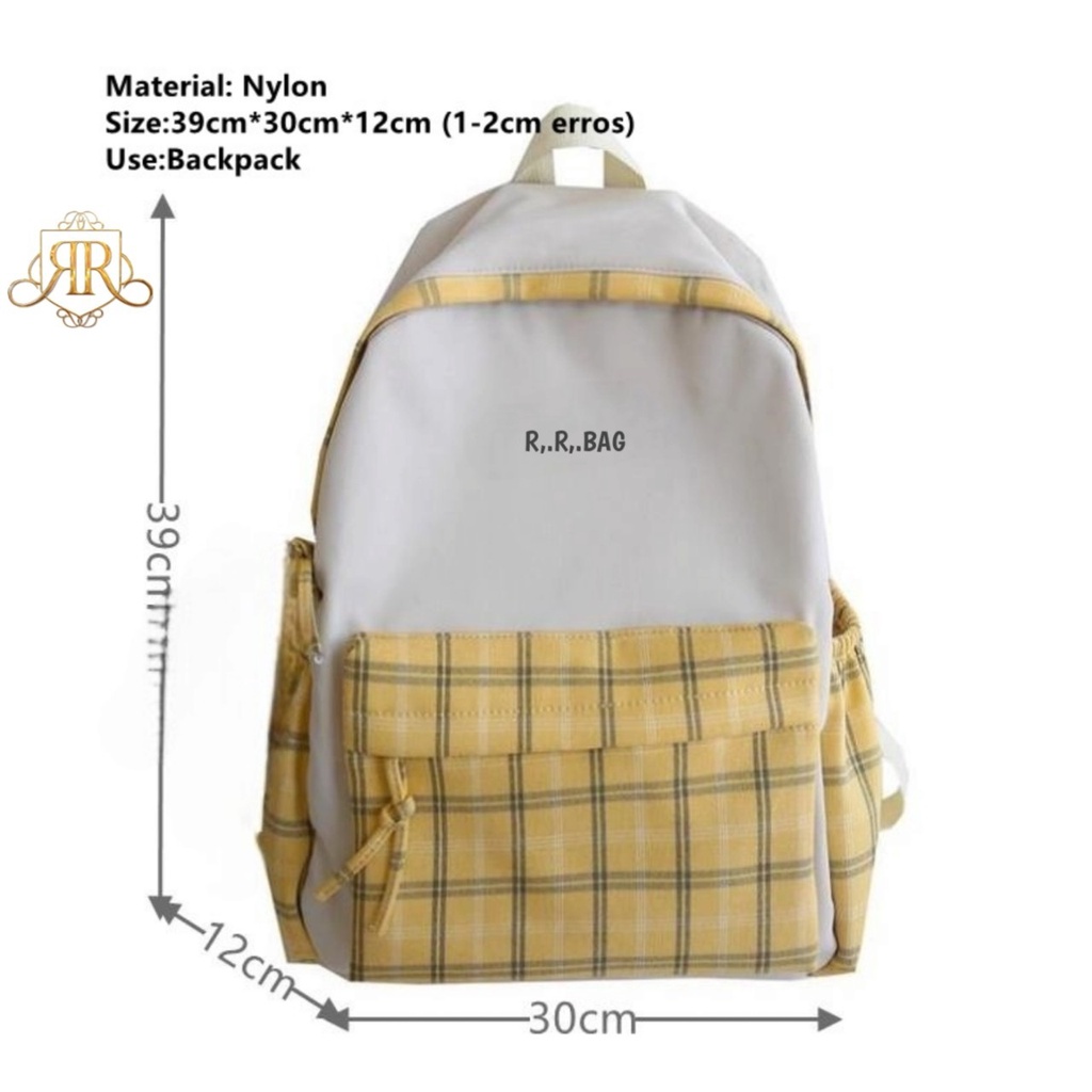 SPESIAL PROMO 7.7 - Backpack Multifungsi - Tas Ransel Wanita Back to School Korean Backpack Perempuan Sekolah Stylish - 24C