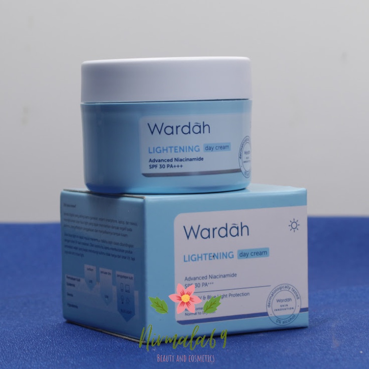 WARDAH Lightening Day Cream 30gr/cream wajah/krim siang/cream pencerah wajah/krim penghilang flek hi