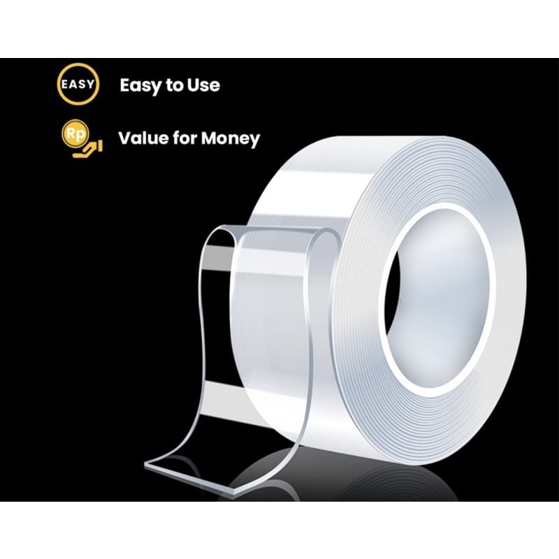 

S99 Double Side Isolasi Bening Bolak Balik Super Kuat Serbaguna 112R