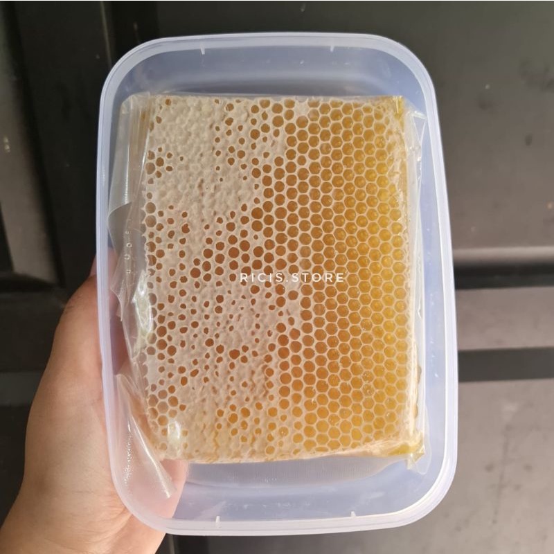 MADU SARANG ASLI RAW HONEY SARANG MADU HONEYCOMB 250 GRAM