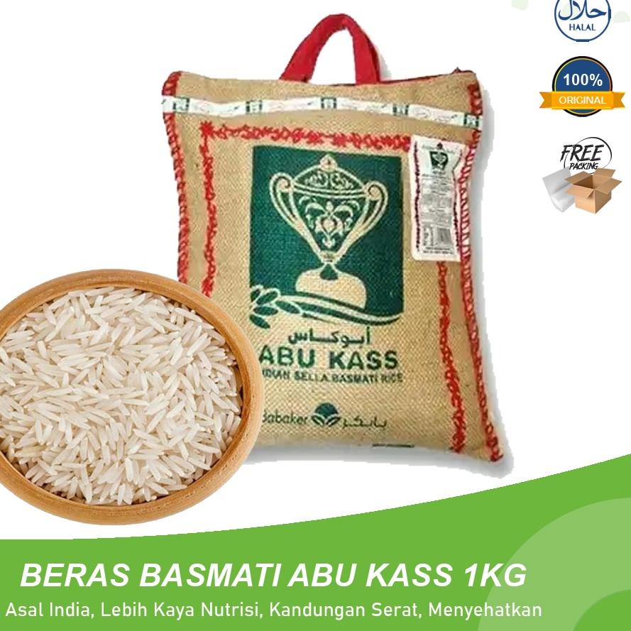 

COD | KP8 | Beras Basmati Abu Kass Premium 1kg Khas Timur Tengah Dari India Untuk Kebuli Kabsa Mandi Biryani