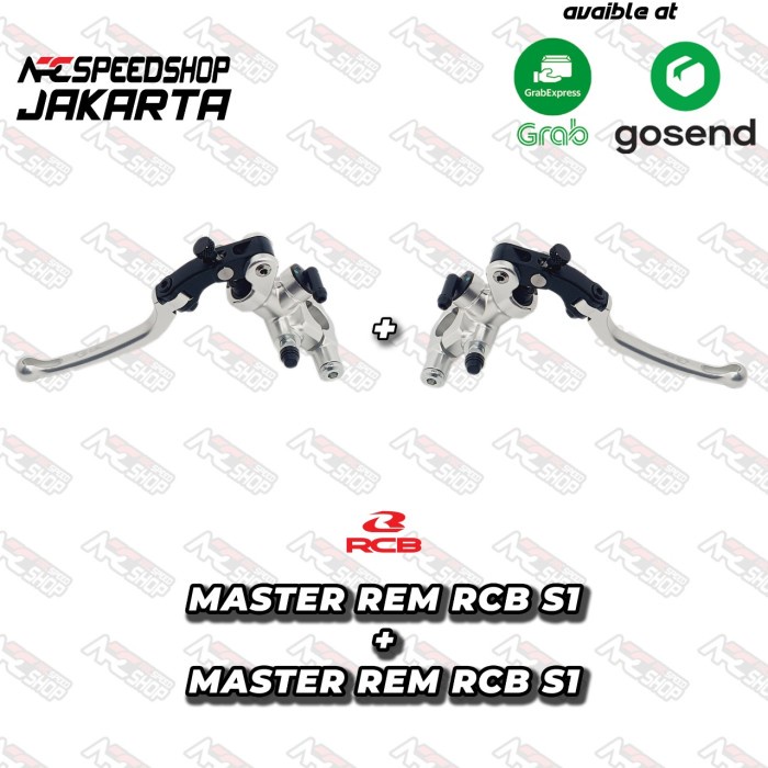 Master Rem Rcb S1 Kanan + S1 Kiri Rcb Silver Paket Master Rem #Original