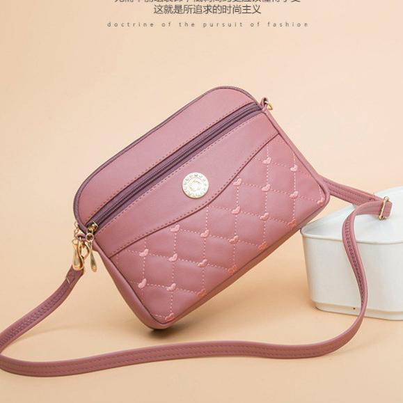 {MK.08Ja23т} TAS SELEMPANG WANITA PINK KULIT PREMIUM PESTA KOREA IMPORT FASHION BATAM SLING BAG PIER