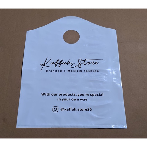 sablon custom Plastik Uk 25x38 Tebal 07 micron Premium polos PE GUNUNG BRAND PARTY