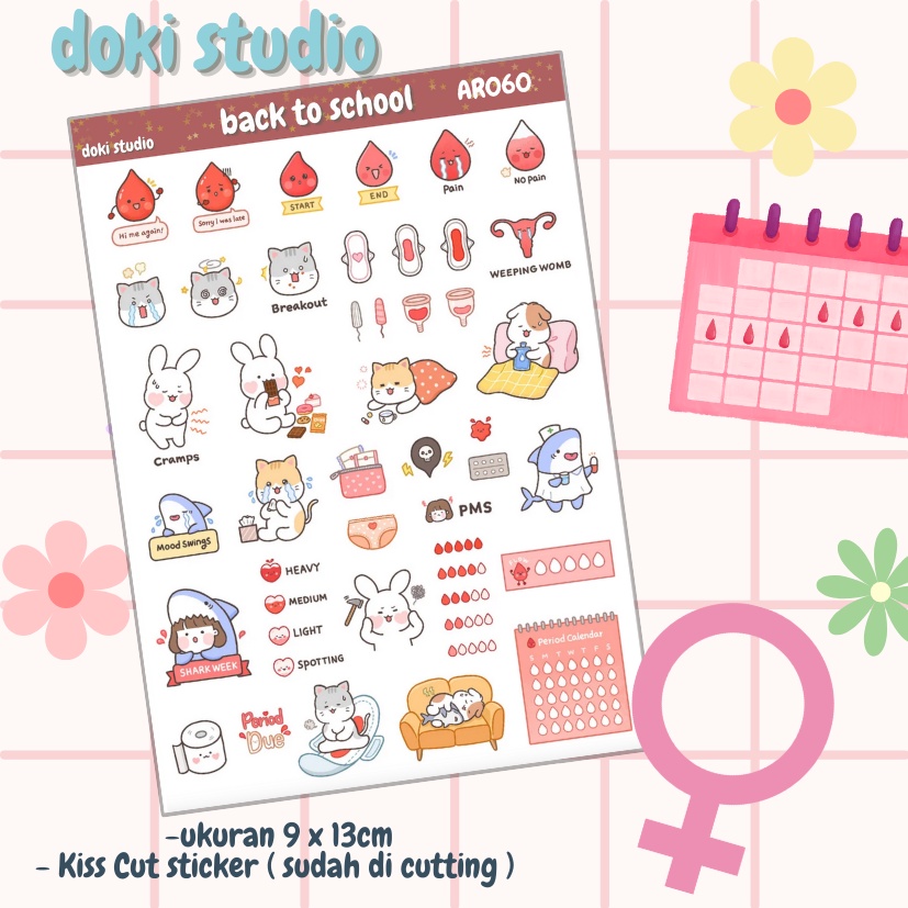 

[DOKI] Stiker Dekorasi Lucu / Sticker Journal / Stiker Aesthetic Memo Sticky Notes Journal Scrapbook Planner