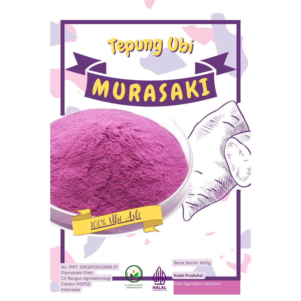 

Tepung Ubi Ungu Halus 100 % Murni (Tepung Sehat)