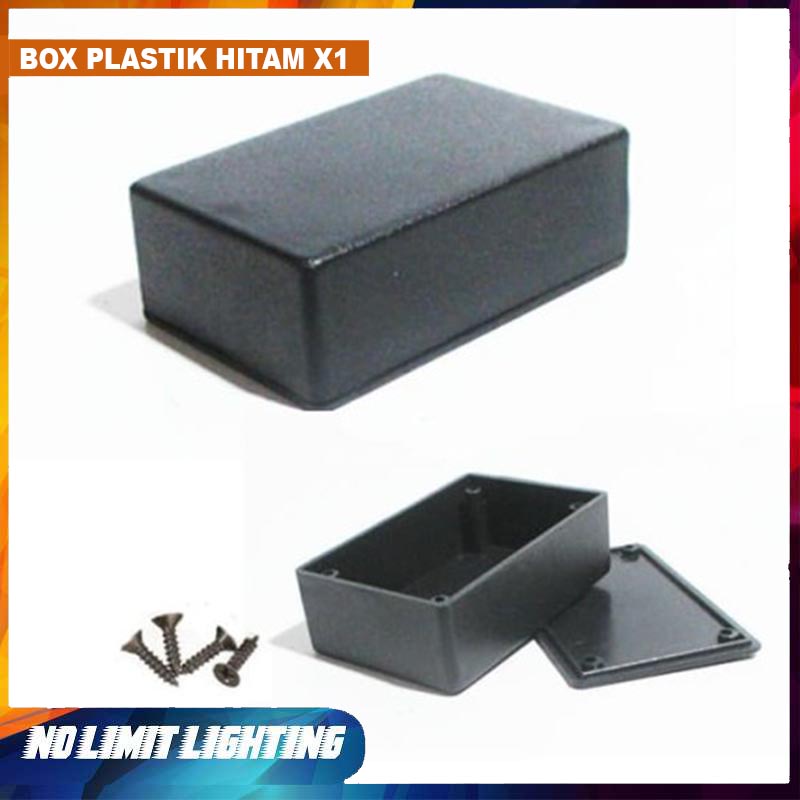 BOX HITAM / BOX PLASTIK X1 Kotak Elektronik