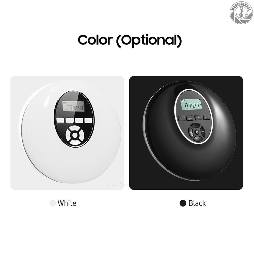 [In Stock] Mini CD Player Portable LCD Digital CD-Runner Music Player 5efek Suara &amp; 4mode Berulang Mendukung Kartu TF Kabel Aux Jack Headphone 3.5mm Untuk Rumah Mobil Traveling
