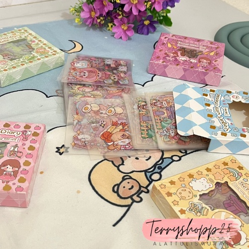 Stiker Senmu Momo Kecil Isi 100Pcs Anti Air Lucu Karakter Anime Bisa Cod