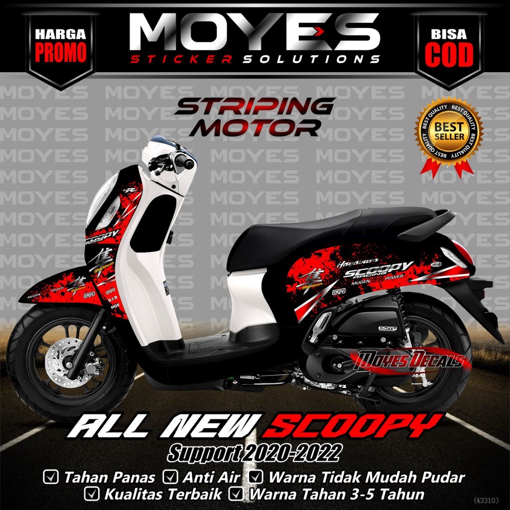 striping scoopy 2022 striping scoopy 2022 variasi hayabusa motif keren