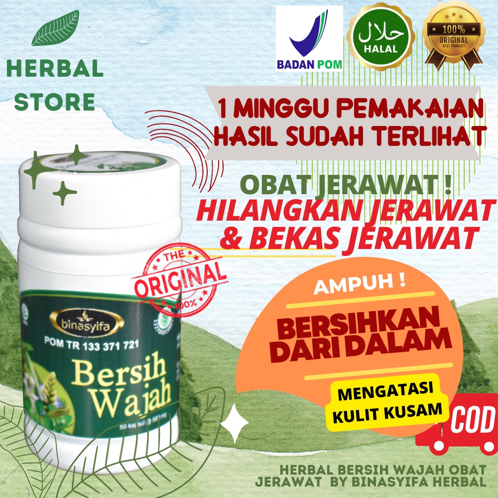 Obat Jerawat &amp; Kulit Kusam Bpom Membersihkan Bekas Jerawat Alami Ampuh Mampu Menghaluskan Kulit Wajah &amp; Membuat Wajah Bersih Bersinar Mengatasi Kulit Gatal Terbuat Dari Herbal Cocok Untuk Pria &amp; Wanita Bersihkan Jerawat &amp; Bekas Jerawat Tanpa Efek Samping