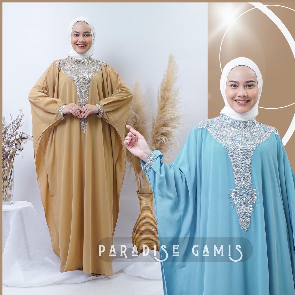 Gamis Kaftan Wanita Pesta Kondangan Isyana