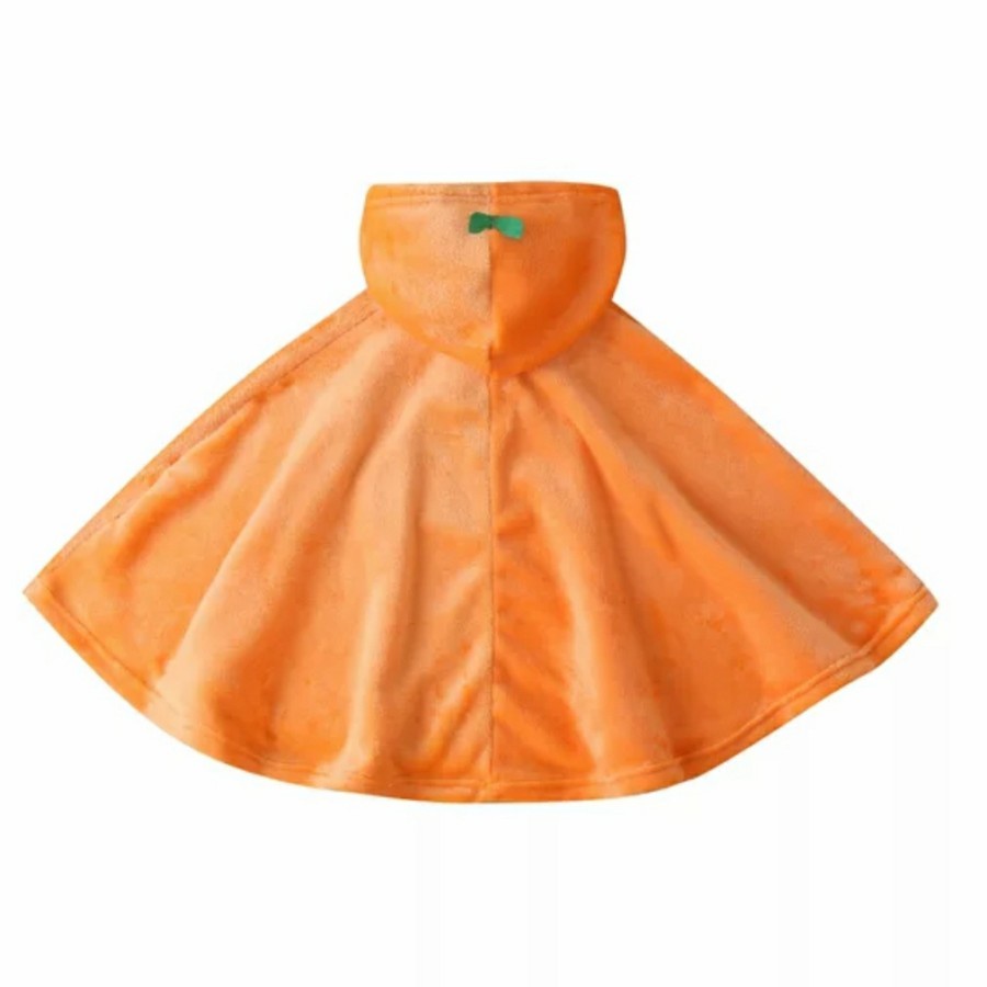 Baby pumpkin hooded cape baju bayi pumpkin halloween costume labu